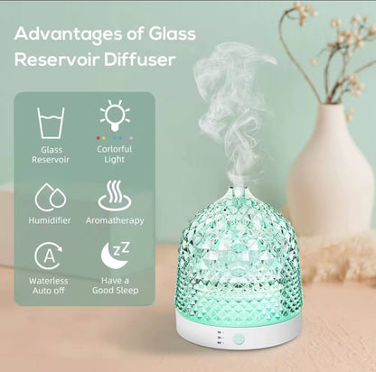 Glass Reservoir Essential Oil Diffuser